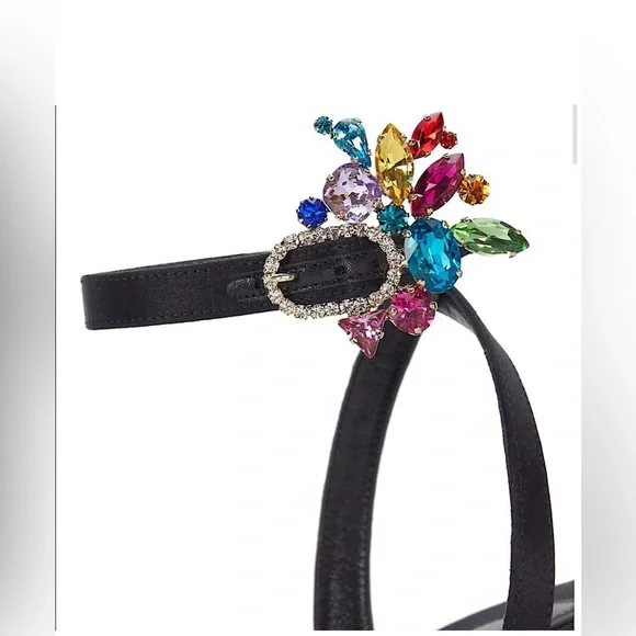 Christian Louboutin Goldie Joli Embellished Satin heels - Picture 3 of 5